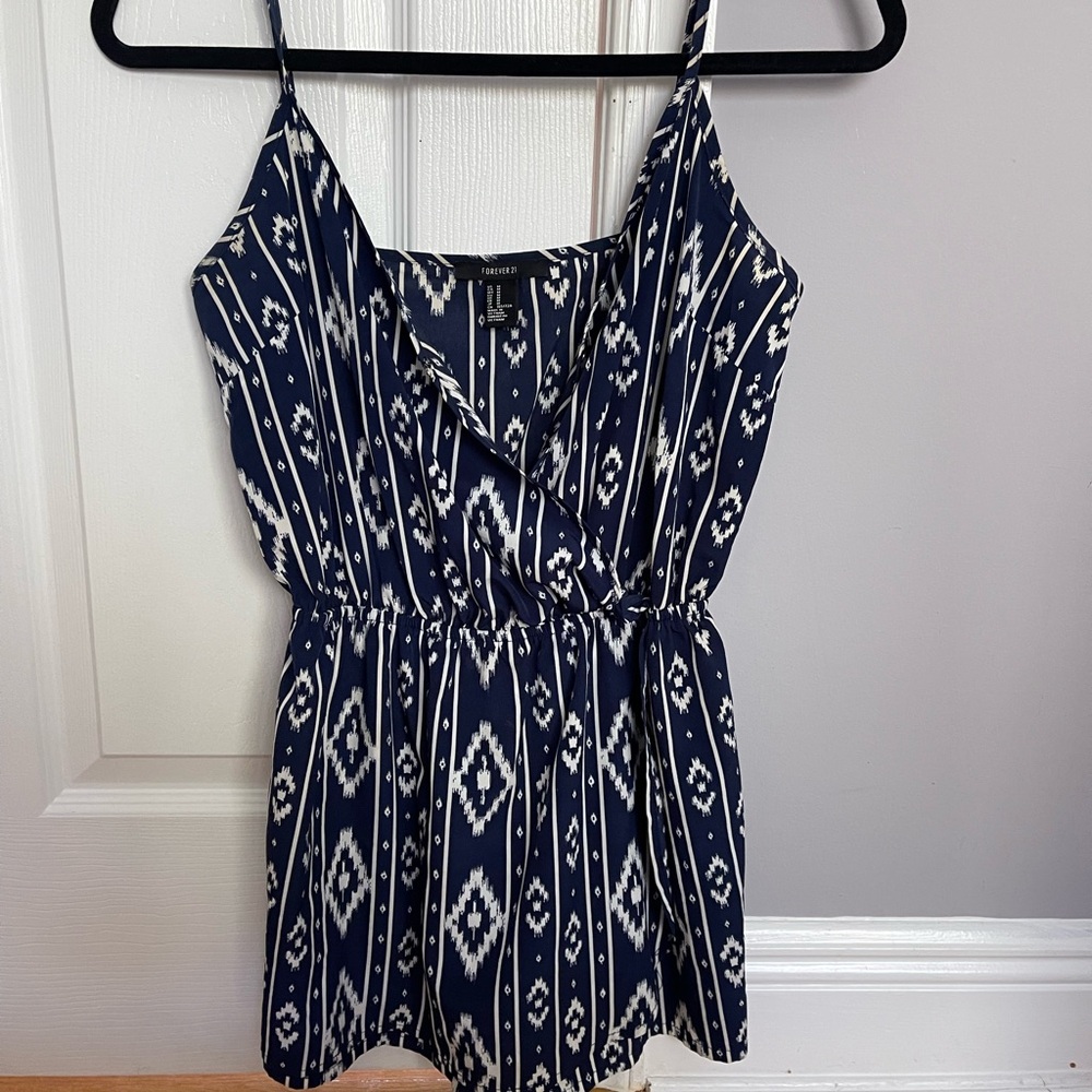 Navy romper size medium. Barely worn